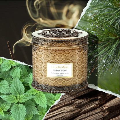 Maelyn - Saffron &amp; Oud 12oz Candle