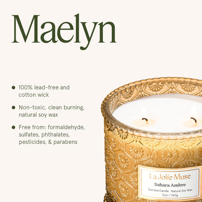 Maelyn - Sahara Ambre 12oz Candle