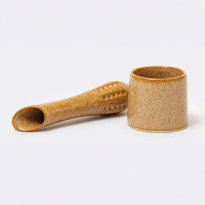 Alma Tea Infuser in Green/Sand/Cream