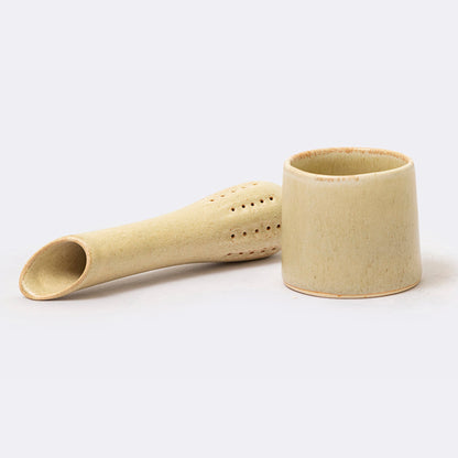 Alma Tea Infuser in Green/Sand/Cream
