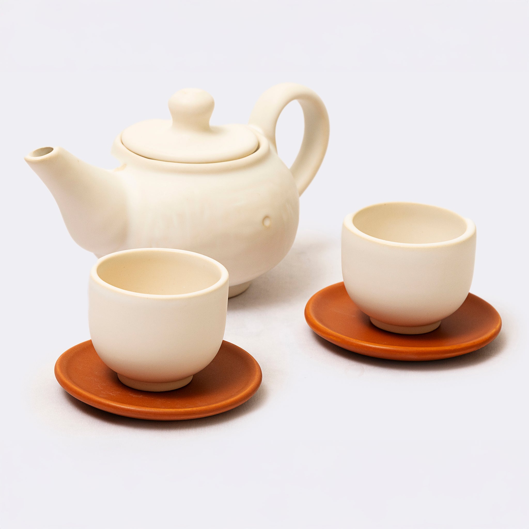 Valle Tea Set in Peach or Cream