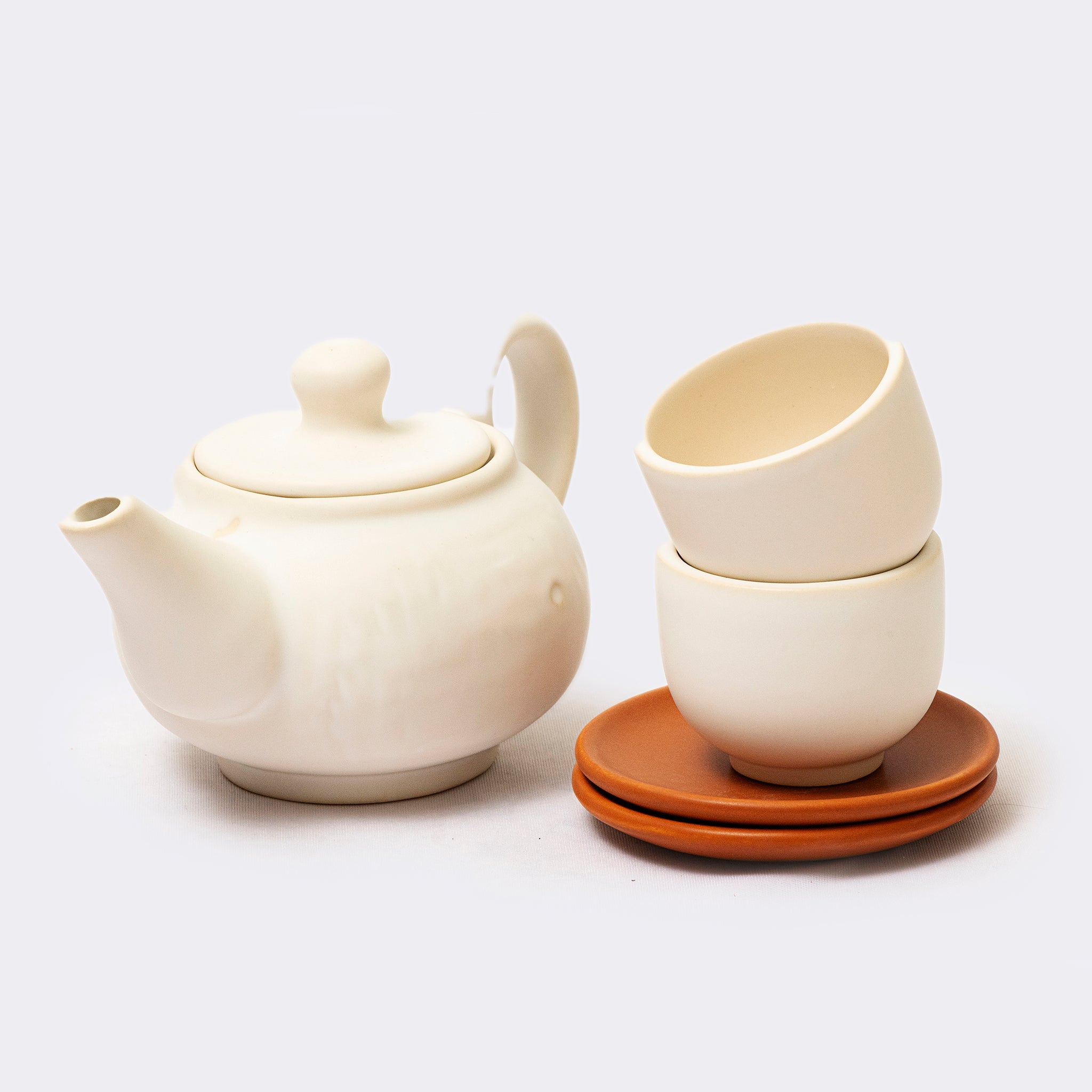 Valle Tea Set in Peach or Cream