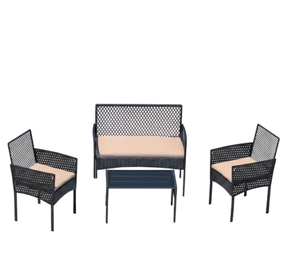4 Pc Outdoor Patio Furniture Sets