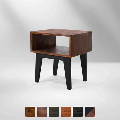 Serena Solid Acacia Wood Nightstand - 6 Colors
