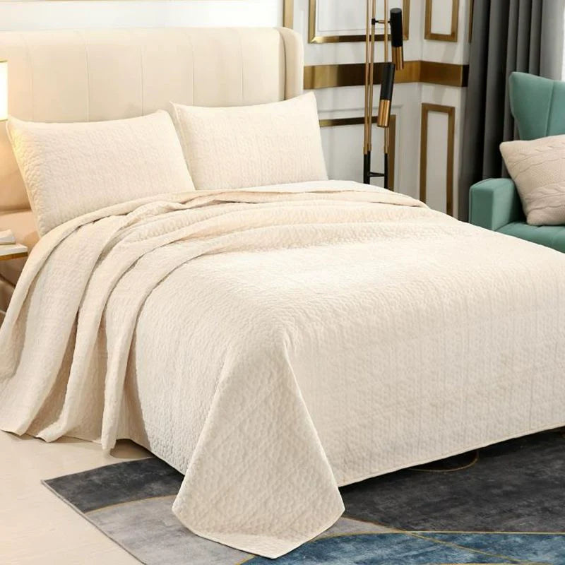 Quilted Plush European Velvet Bed Sets