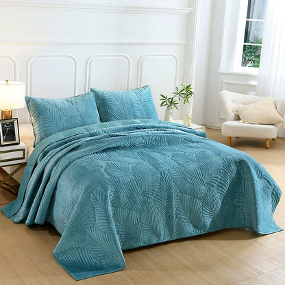 Quilted Plush European Velvet Bed Sets