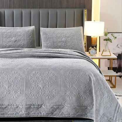 Quilted Plush European Velvet Bed Sets