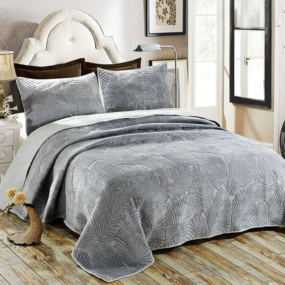 Quilted Plush European Velvet Bed Sets
