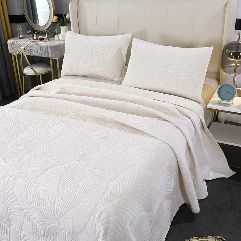 Quilted Plush European Velvet Bed Sets