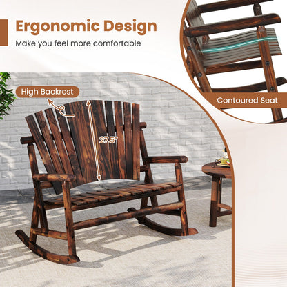Outdoor Adirondack Double Rocking Chair