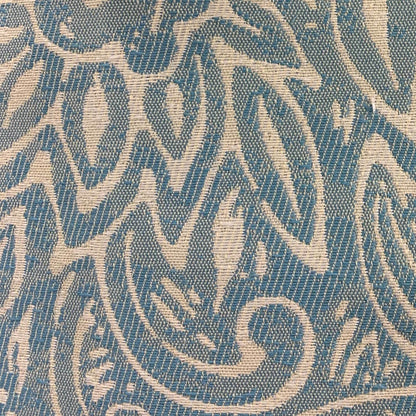 Serene Oasis Blue Floral Luxury Outdoor/Indoor Throw Pillow