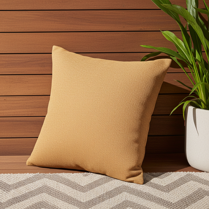 Burnt Sienna Solid Luxury Outdoor/Indoor Throw Pillow