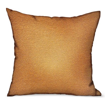 Burnt Sienna Solid Luxury Outdoor/Indoor Throw Pillow