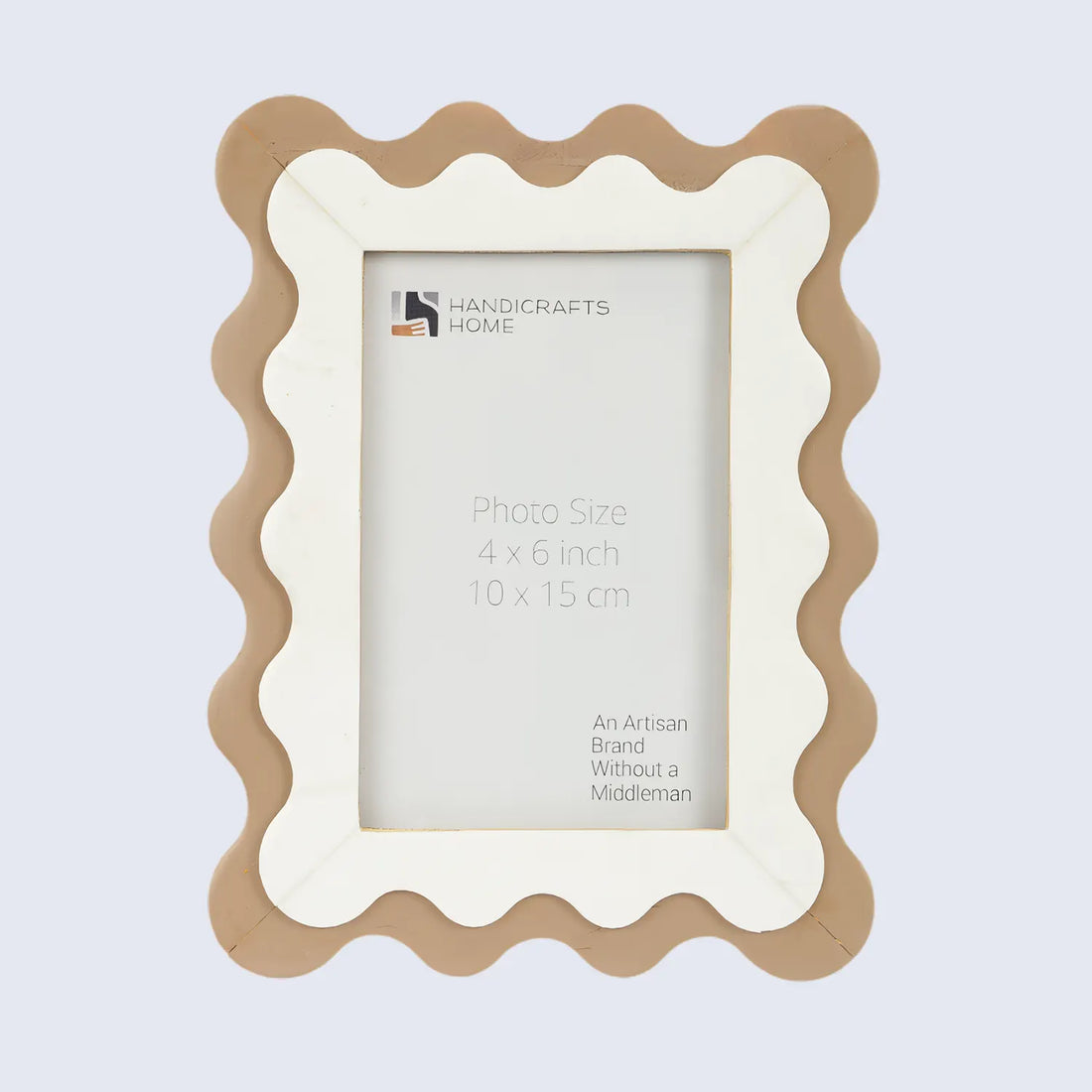 Handcrafted Scalloped Picture Frame