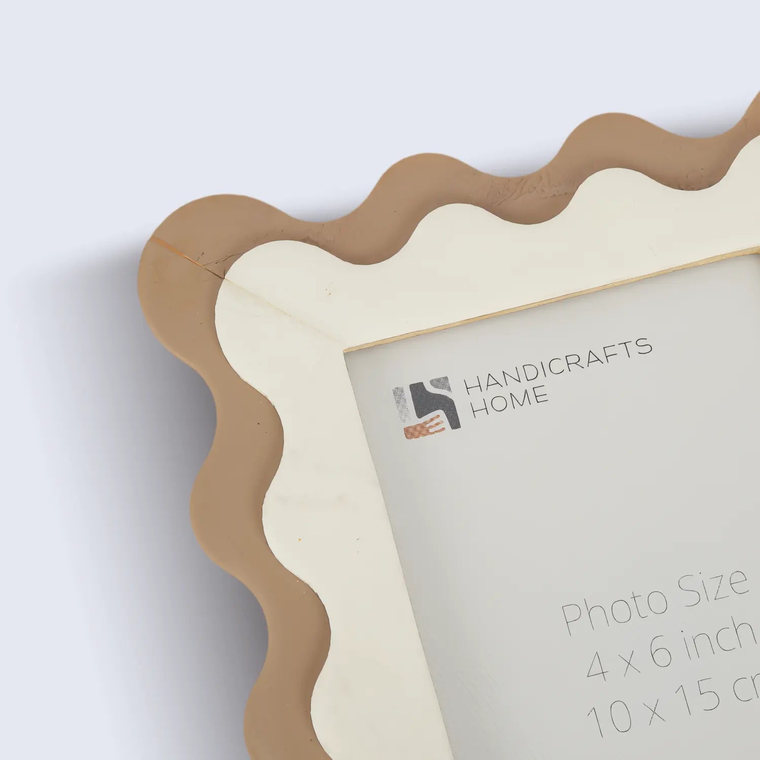 Handcrafted Scalloped Picture Frame