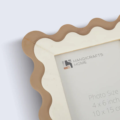 Handcrafted Scalloped Picture Frame