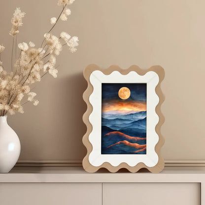 Handcrafted Scalloped Picture Frame