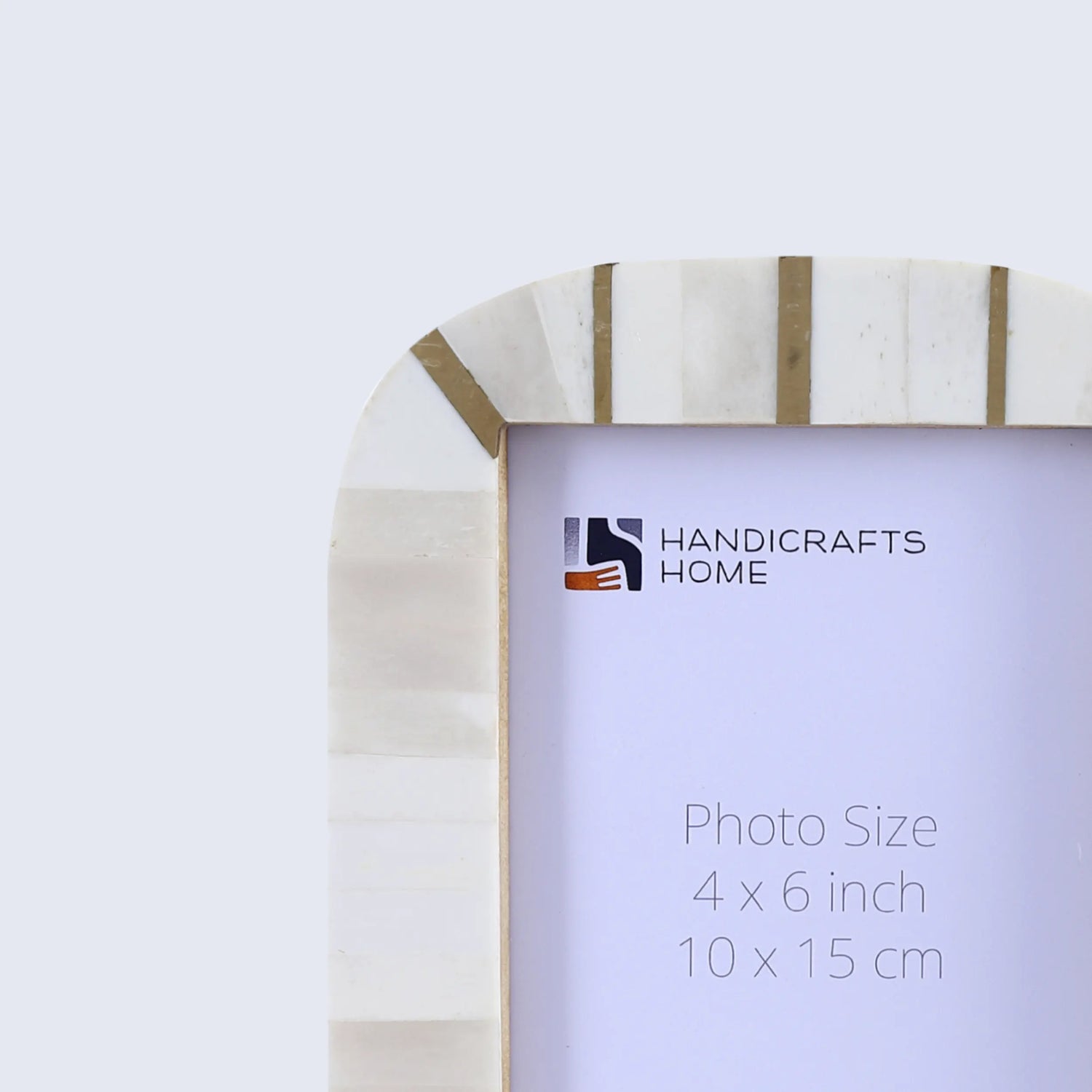 Handmade Bone &amp; Brass Inlay Vista Picture Frame