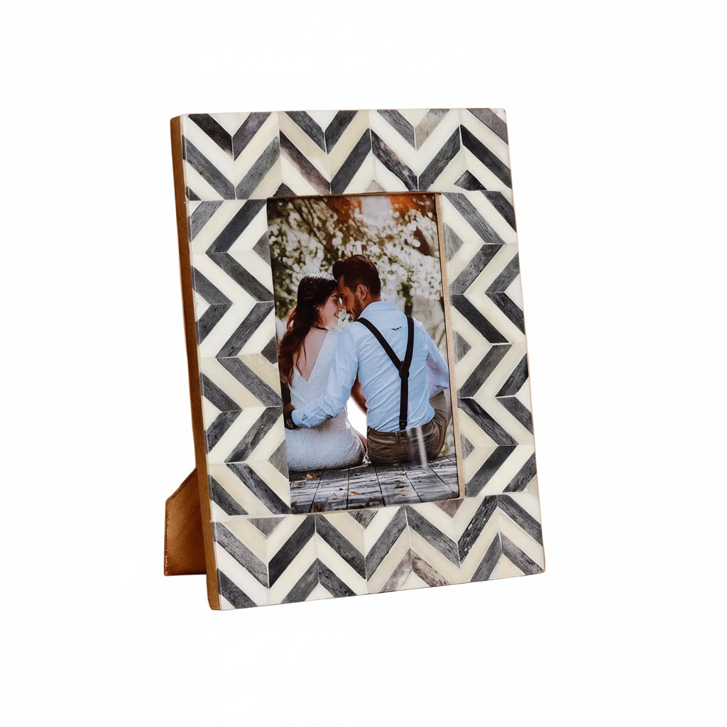 Handmade Herringbone Picture Frame