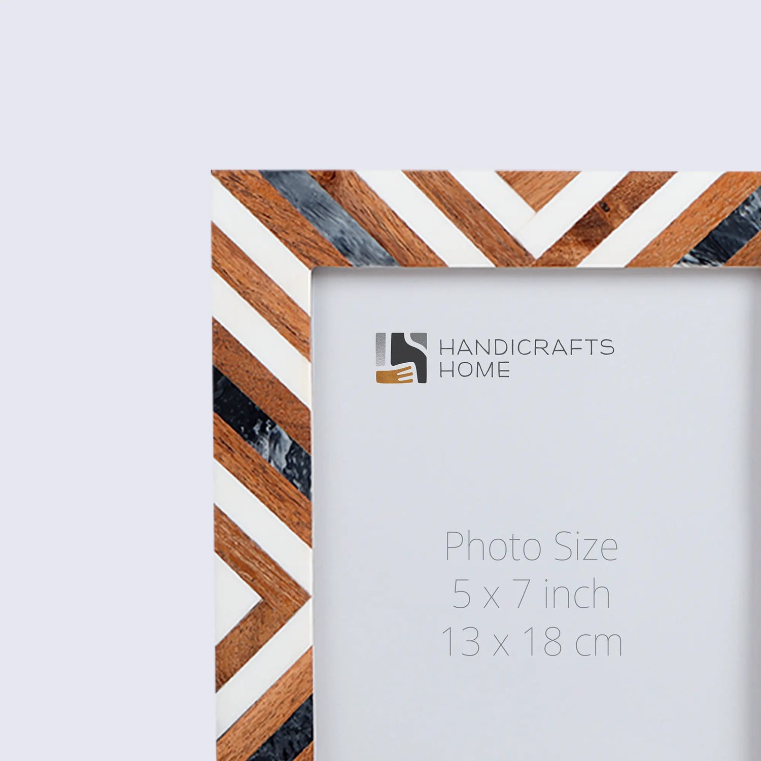 Handmade Resin &amp; Pine Inlay Frame Set - 2 Pc