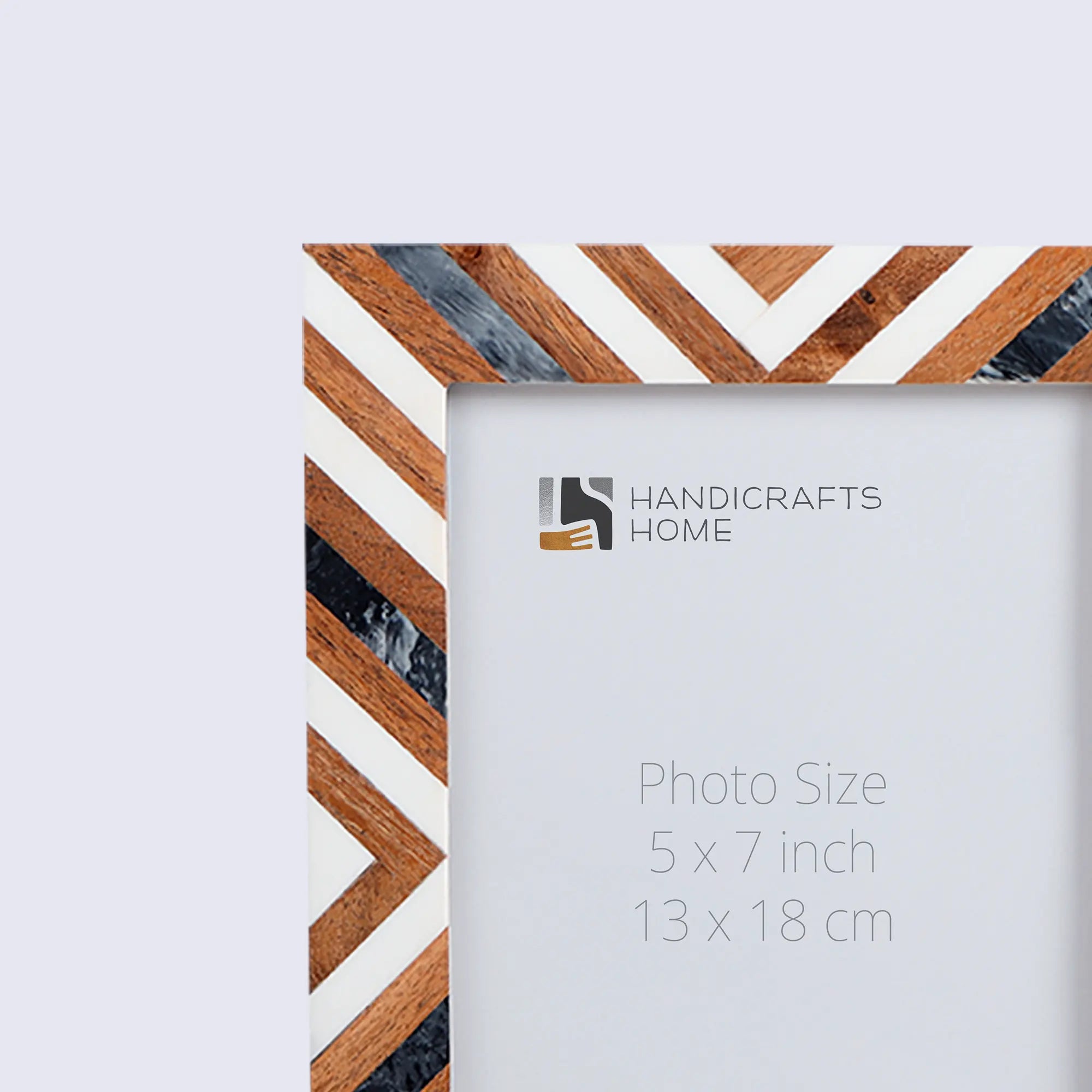 Handmade Resin &amp; Pine Inlay Frame Set - 2 Pc