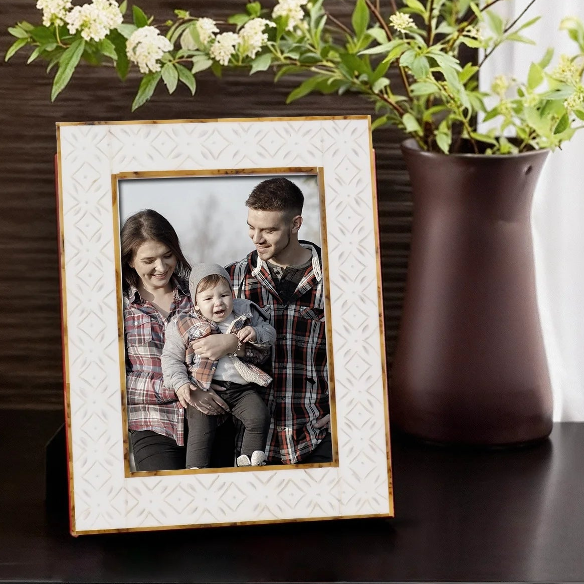 Rhythm Circles Handmade Resin Inlay Picture Frame