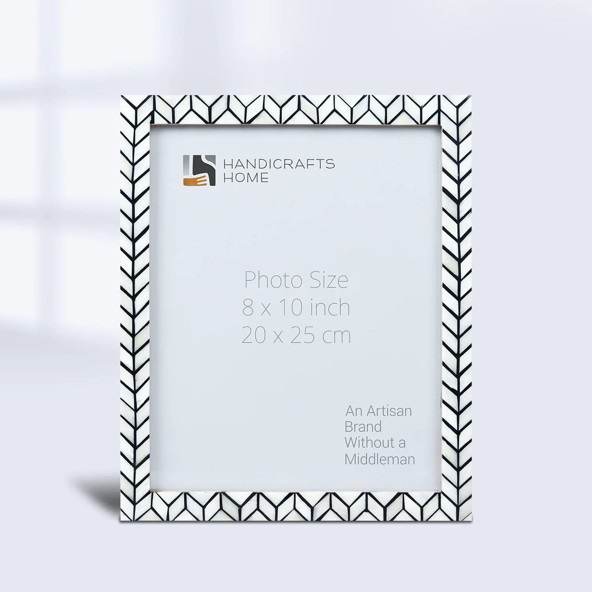 Arctic Horizon Bone Inlay &amp; Resin Frame - Black &amp; White