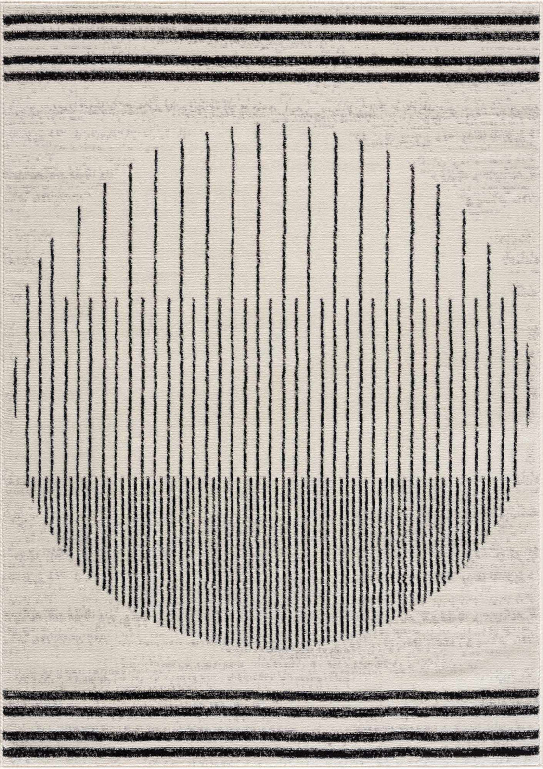 Angus Black&amp;White Geometric Area Rug