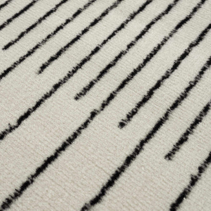 Angus Black&amp;White Geometric Area Rug