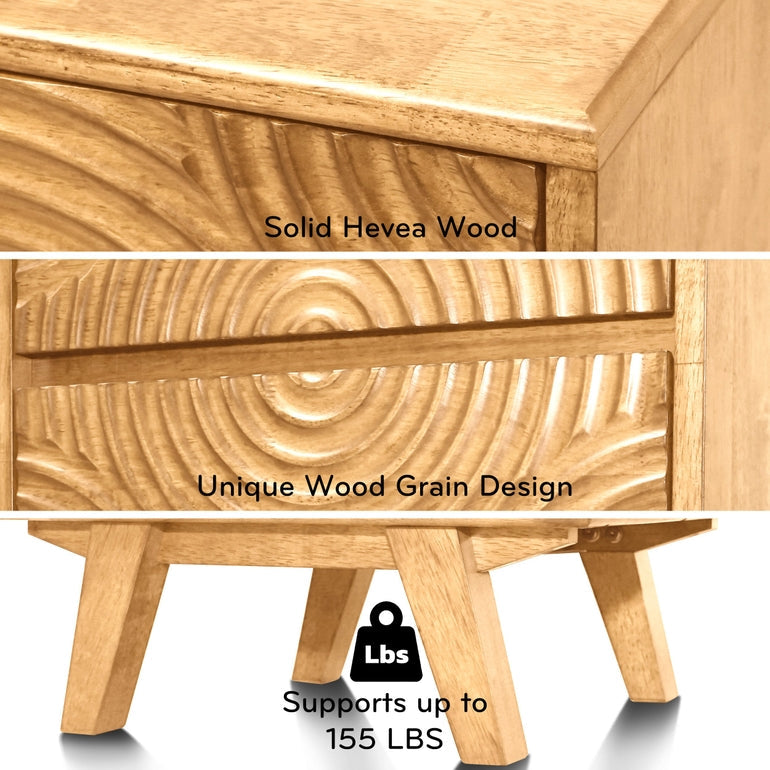 Acacia Harmony Nightstand - 3 Colors