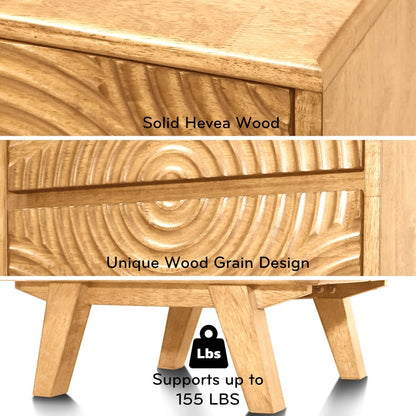 Acacia Harmony Nightstand - 3 Colors