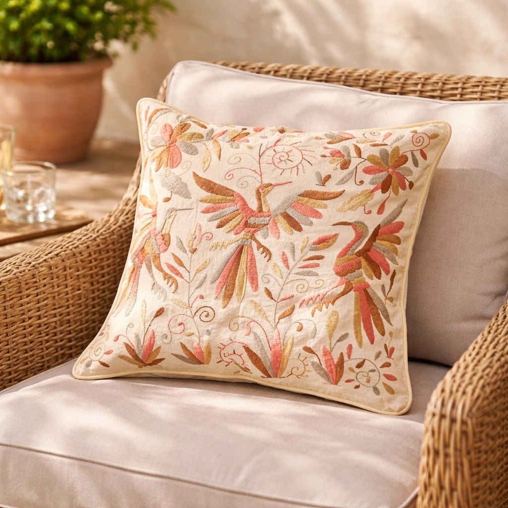 Pink Nature Cushion Cover
