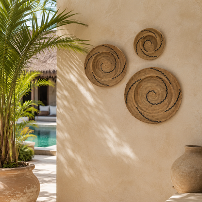 Rama Natural Wall Baskets