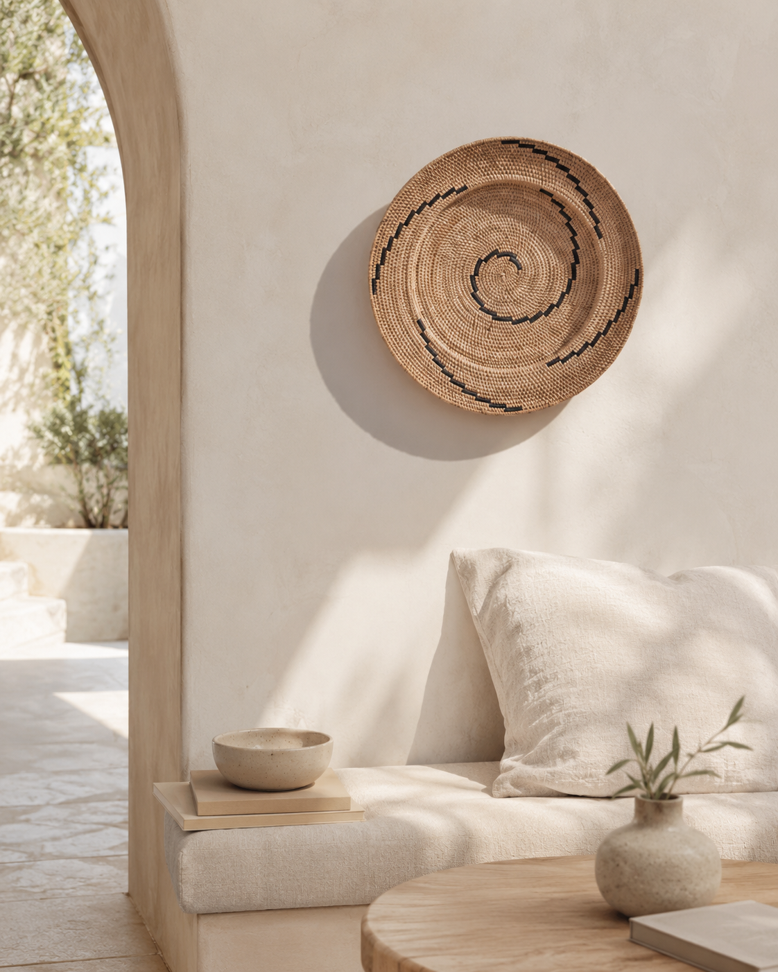 Rama Natural Wall Baskets