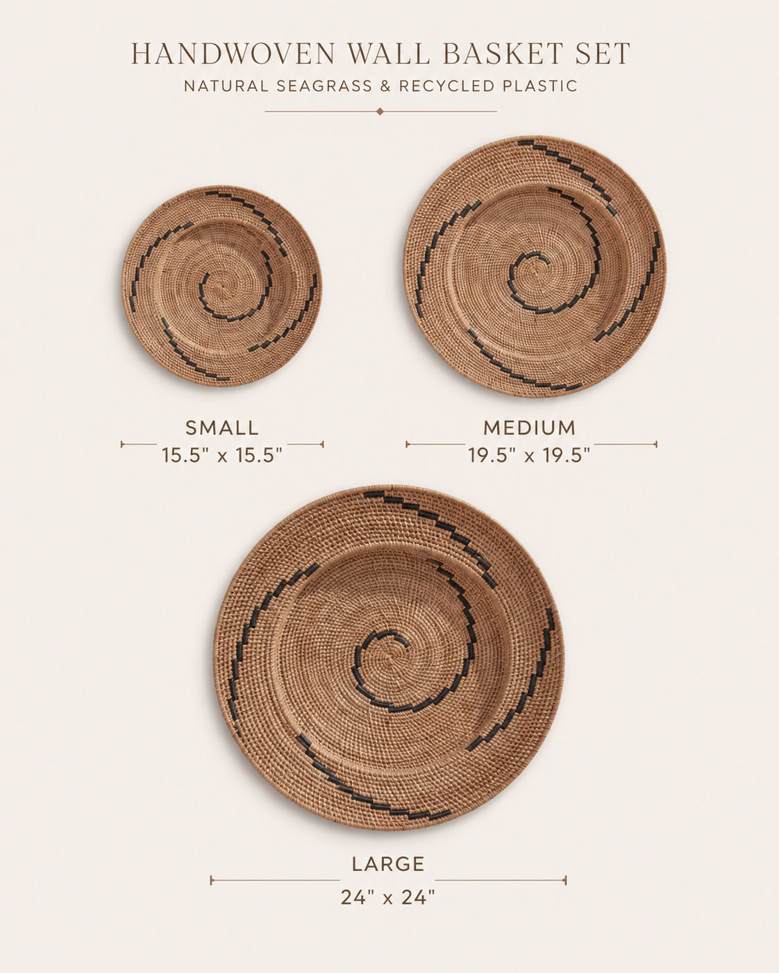 Rama Natural Wall Baskets
