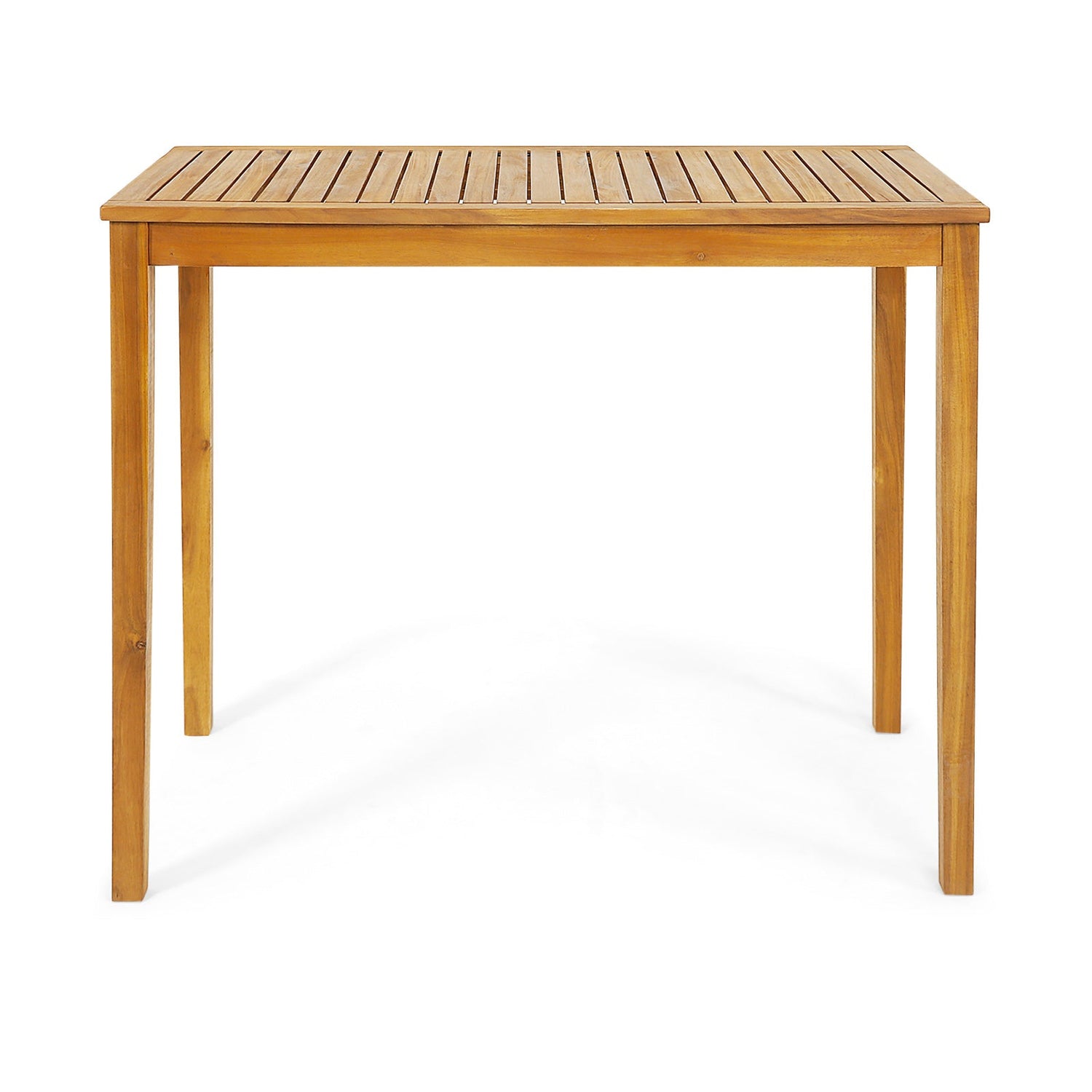 Outdoor/Indoor Bar Height Acacia Wood Table
