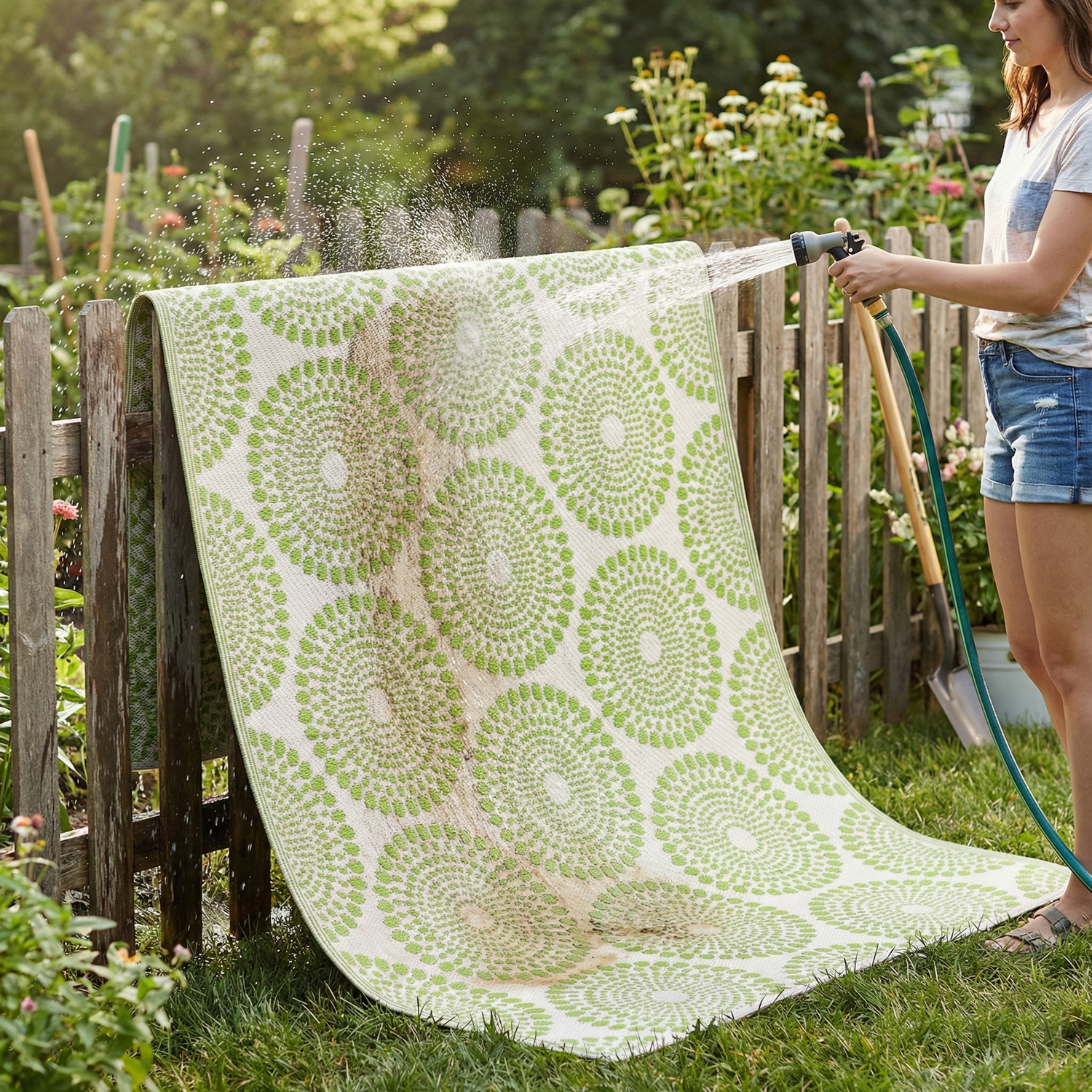 Rio - Green Reversible Outdoor Rug