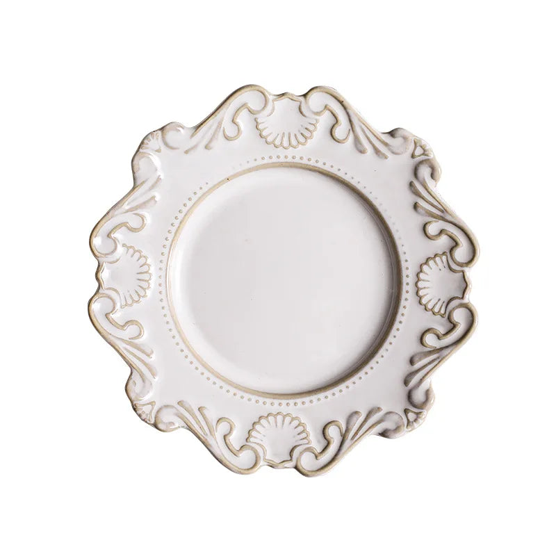 French Style Porcelain Dinnerware - 2 Colors
