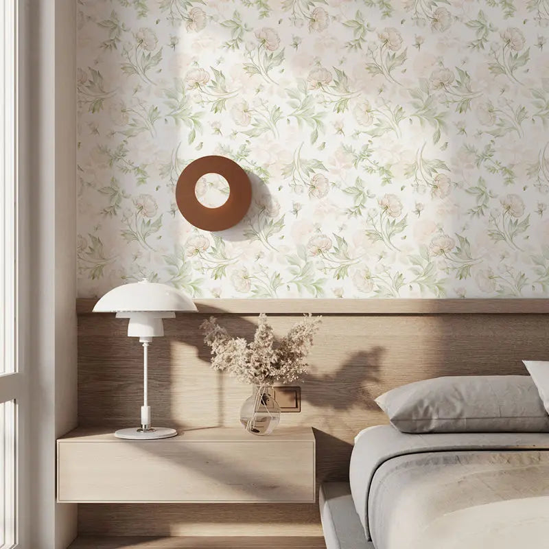 Pastoral Style Peel &amp; Stick Wallpaper in Green