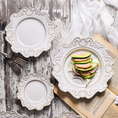 French Style Porcelain Dinnerware - 2 Colors