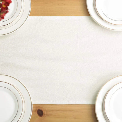 100% Cotton Table Runner in Pink or White - Multiple Sizes