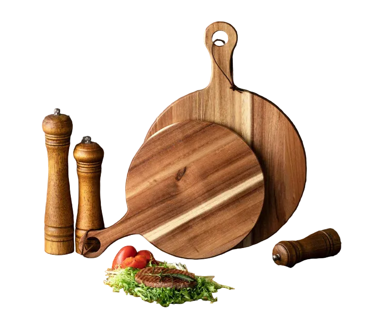 Acacia Wood Cutting Boards/Charcuterie Boards - Multiple Styles