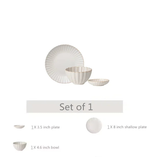 Scalloped Edge Dinnerware in Antique Ivory