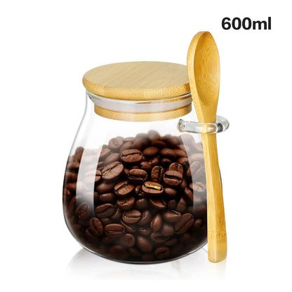 Aramé Glass Jars with Wooden Lids