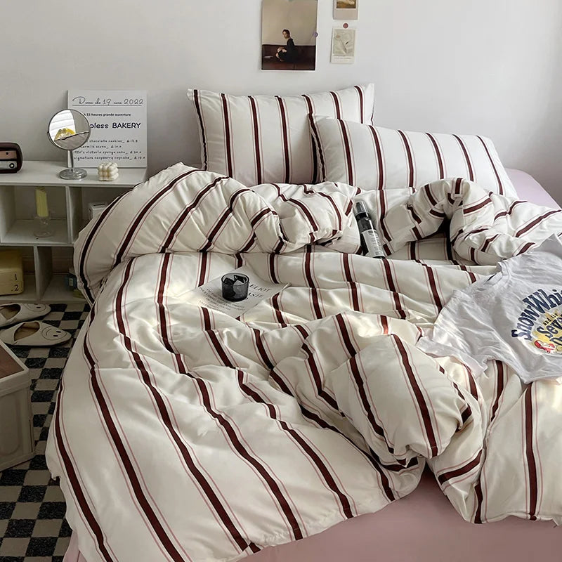Striped Duvet Sets - 4 Colors