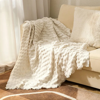 Lightweight Waffle Throw - Multiple Colors, 2 Sizes