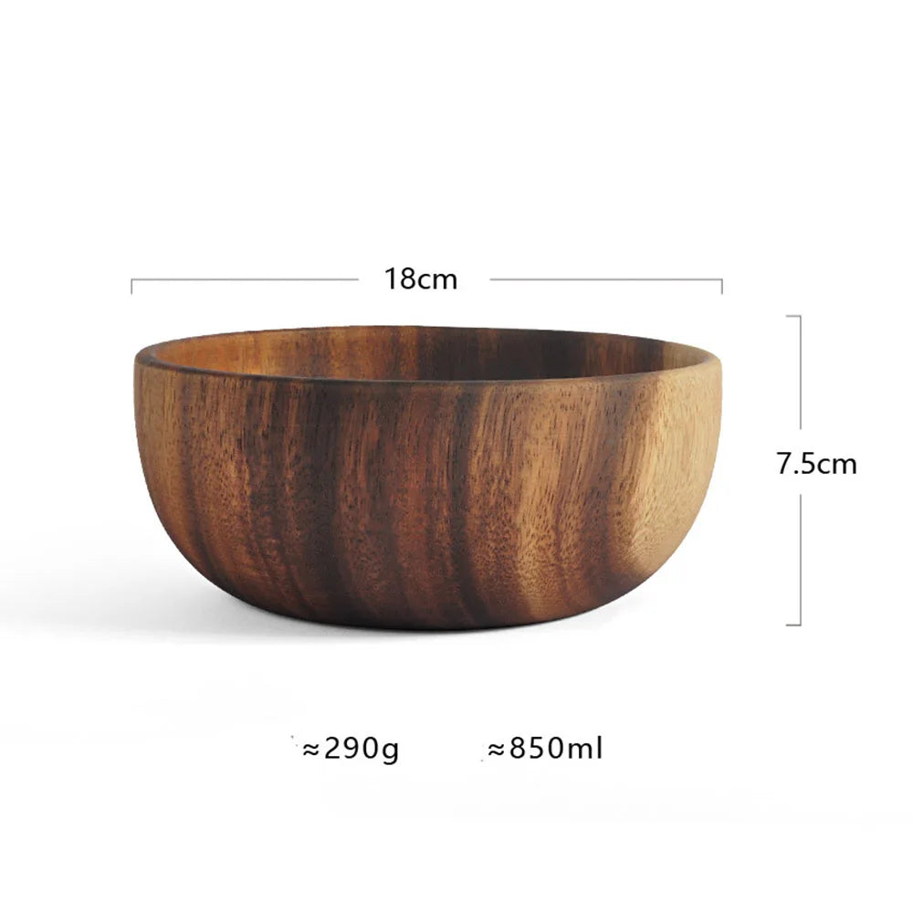 Acacia Wood Serving Bowls - Multiple Sizes