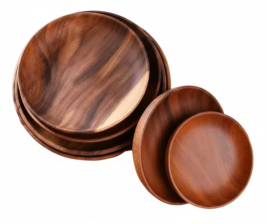 Acacia Wood Salad Bowls - Multiple Sizes