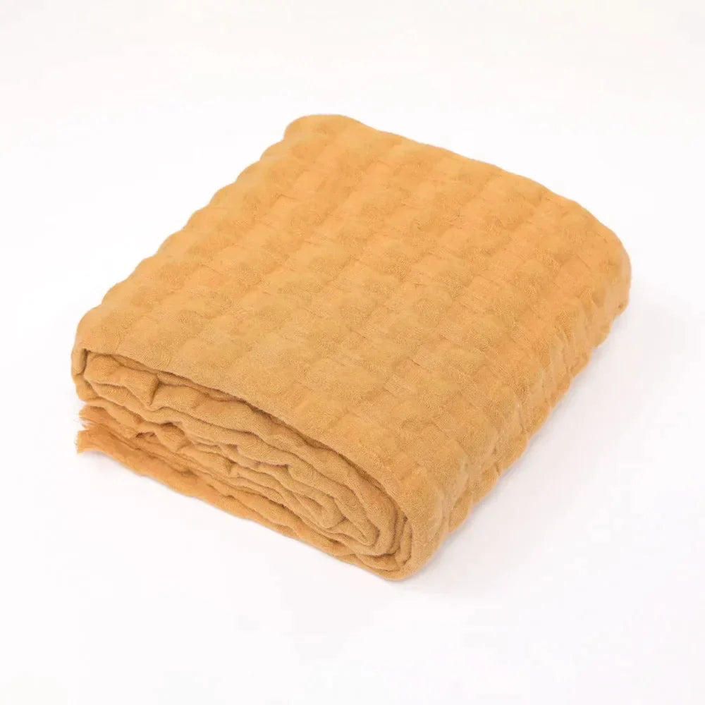 Lightweight Waffle Throw - Multiple Colors, 2 Sizes