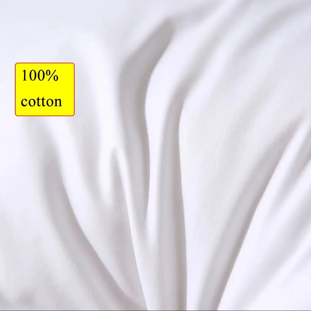 100% Cotton Goose Down Feather Pillow Inserts - Multiple Sizes
